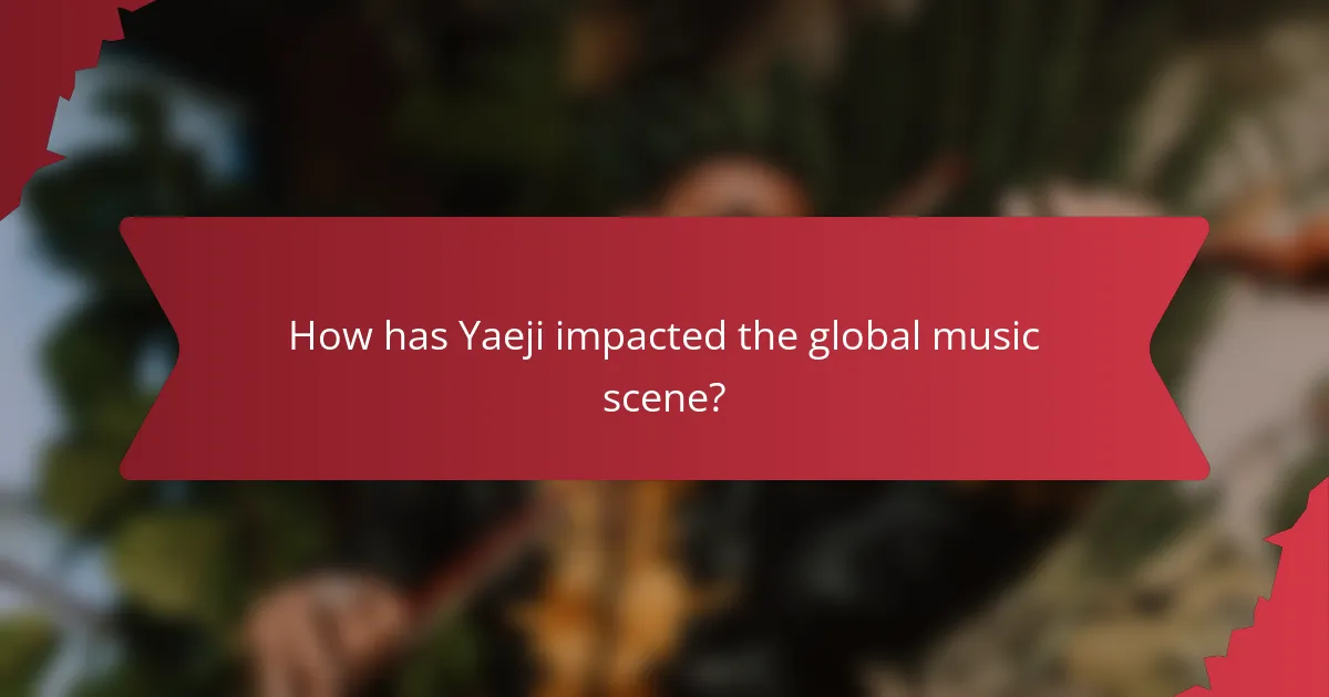 How has Yaeji impacted the global music scene?